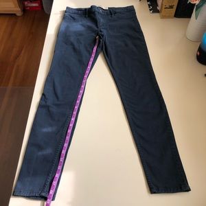 hollister super skinny navy blue pants